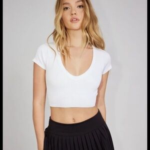 garage seamless plunge tee